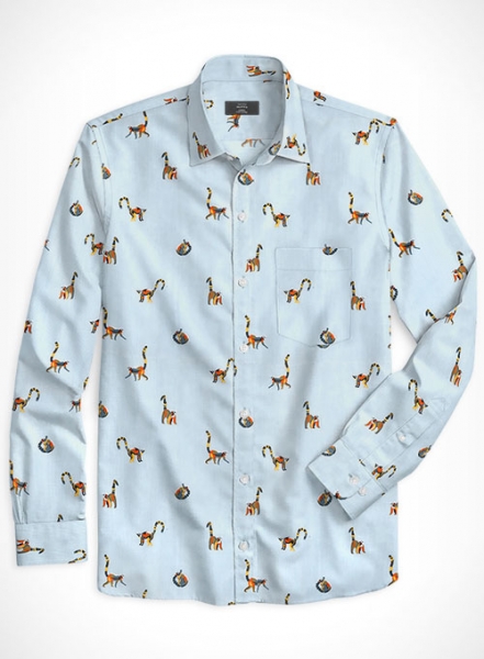 Cotton Romani Lemurs Shirt - Full Sleeves