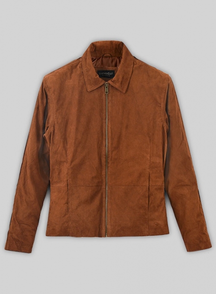 Soft Tan Brown Suede Daniel Craig Spectre Leather Jacket