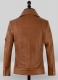 Log Cabin Brown Gigi Hadid Leather Jacket
