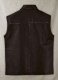 Rubbed Dark Brown Sean Connery Leather Vest