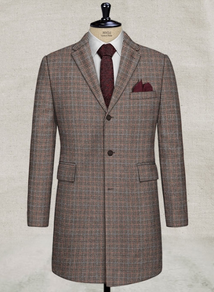 Tadeo Checks Tweed Overcoat
