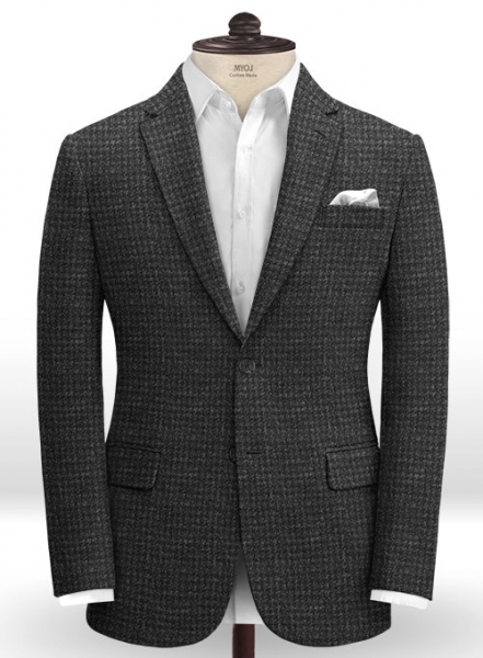 Harris Tweed Houndstooth Charcoal Jacket