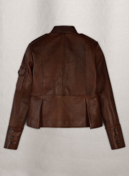 Spanish Brown Katherine Heigl Leather Jacket