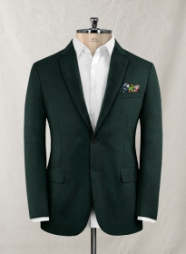 Italian Wool Cashmere Martini Green Jacket