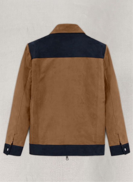 Soft Saddle Brown Suede Cristiano Ronaldo Leather Jacket #1