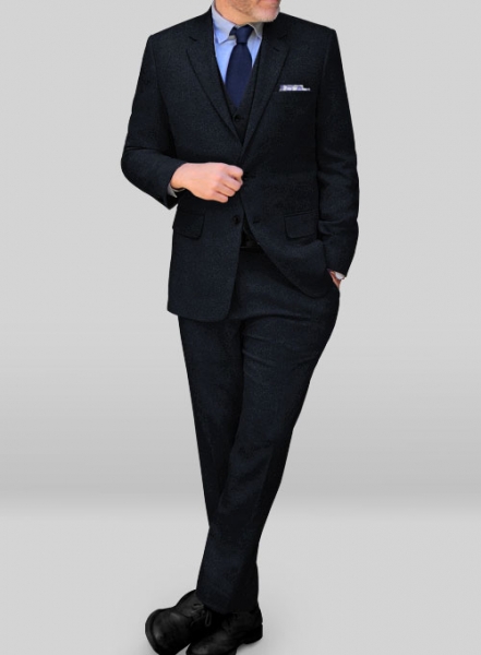 Deep Blue Heavy Tweed Suit