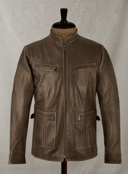 Soft Scottish Brown Washed&Wax Martin Lawrence Leather Jacket #2