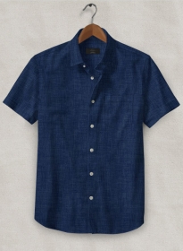 Filafil Poplene Midnight Blue Shirt - Half Sleeves