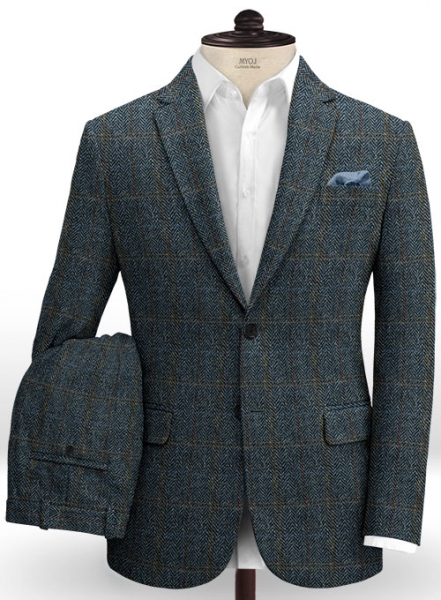 Harris Tweed Country Blue Suit