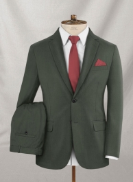 Napolean Military Green Wool Suit