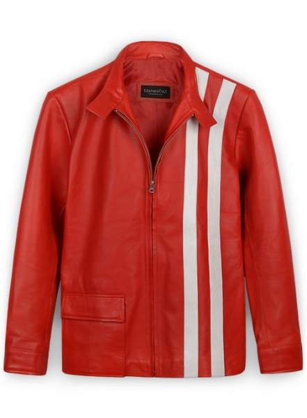 Red Elvis Presley Speedway Leather Jacket