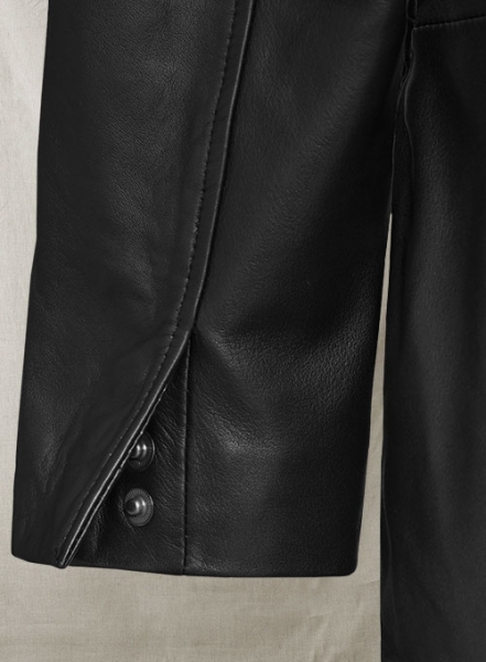 Margot Robbie Wolf Of Wall Street Leather Long Coat