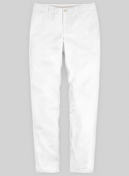 Heavy White Chino Pants