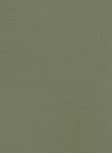 Green Feather Cotton Canvas Stretch Shorts