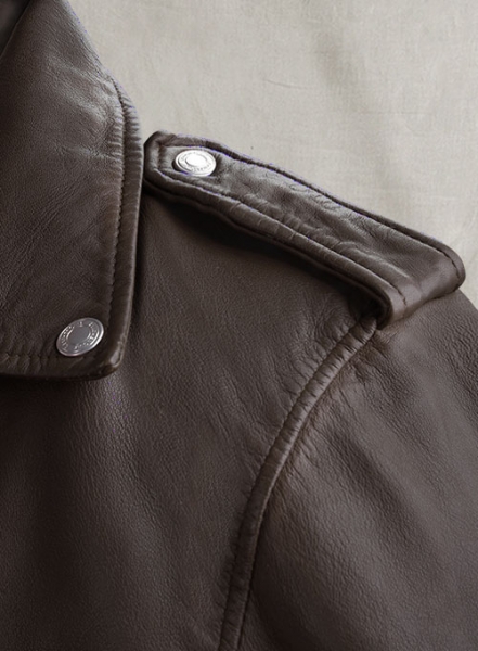 Beast Brown Biker Leather Jacket