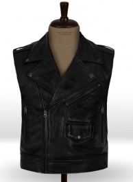 Leather Biker Vest # 315 Leather Biker Vest # 315