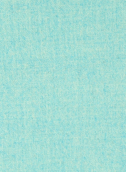 Melange Aqua Blue Tweed Pea Coat