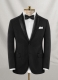 Napolean York Black Wool Tuxedo Suit