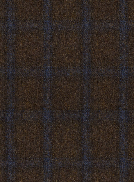 Italian Fedili Brown Checks Tweed Jacket