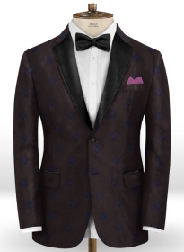 Lion Wine Wool Tuxedo Jacket