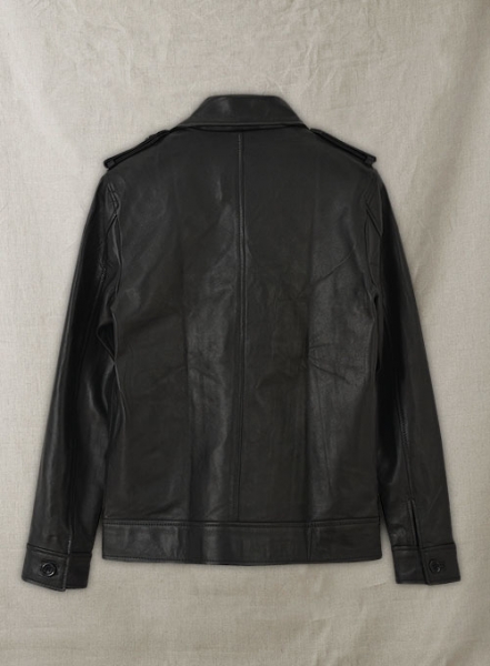 Short Trench Leather Jacket