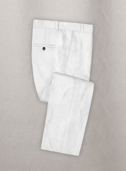 Italian Linen Cavalry White Suit