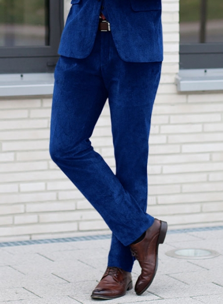 Pearl Blue Velvet Suit