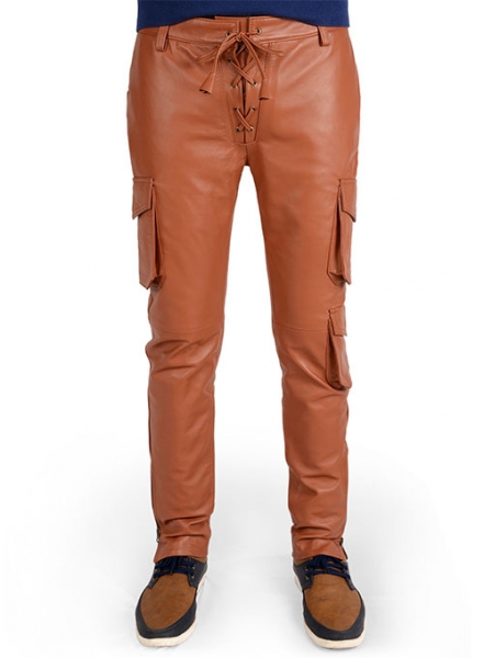 Terrain Brown Drifter Leather Cargo Pants