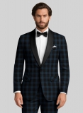 Plaid Tuxedo Jacket