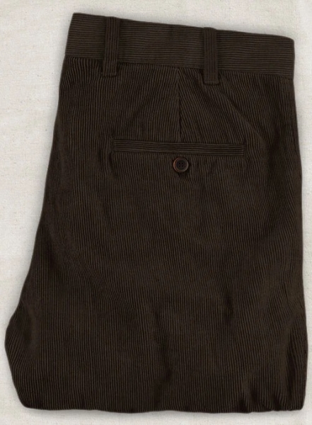 Coffee Brown Stretch Corduroy Trousers
