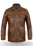 Spanish Brown The Expendables 2 Jason Statham Leather Jacket