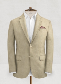 Italian Linen Camel Beige Jacket