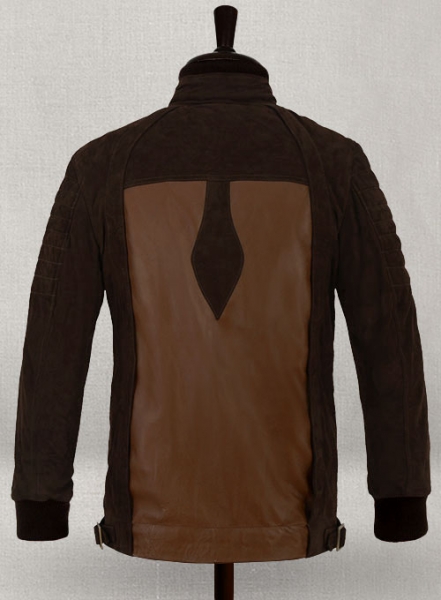 Dark Tan Daniel Radcliff Horns Leather Jacket