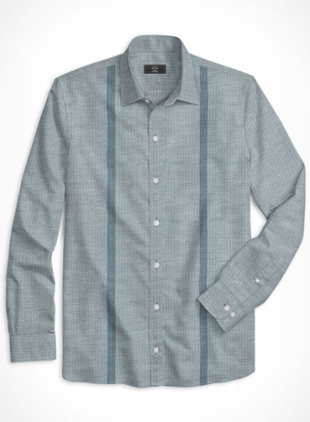 Cotton Stretch Herringbone Annah Shirt - Full Sleeves