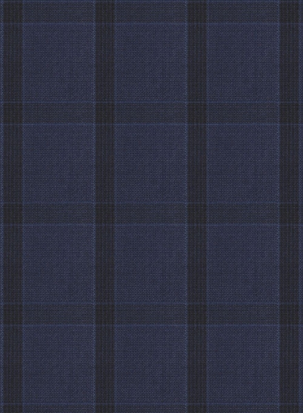 Napolean Tartan Space Blue Wool Jacket