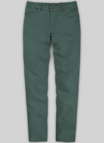 Gallo Green Cotton Stretch Chino Jeans