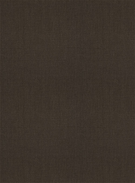 Scabal Dark Brown Wool Pants
