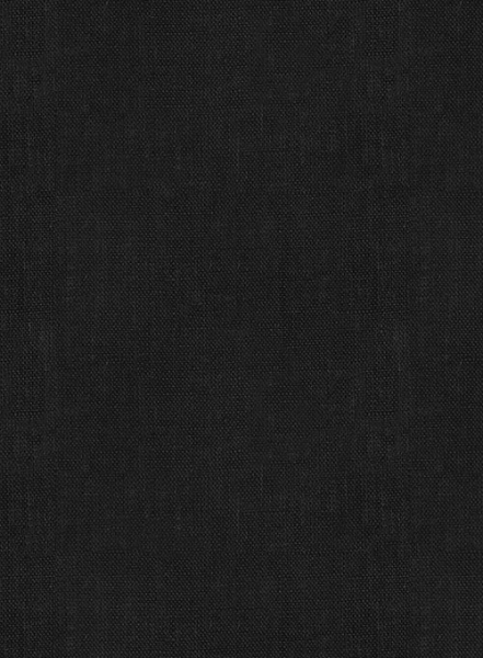 European Black Linen Shirt - Full Sleeves