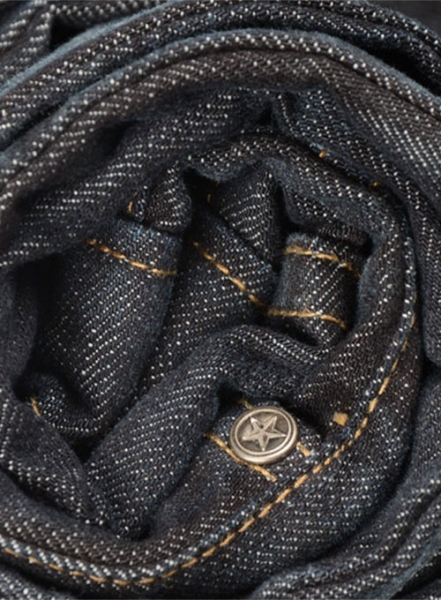 Deadly Dark Blue Hard Washed Jeans Scrape Whisked - Look # 320