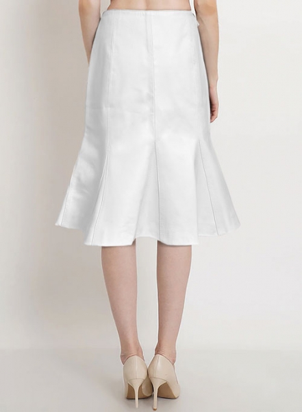 Fit and Flare Leather Skirt