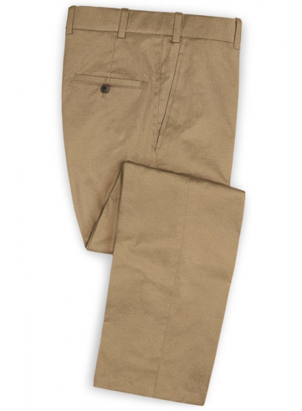 Stretch Summer Weight Dark Khaki Chino Suit