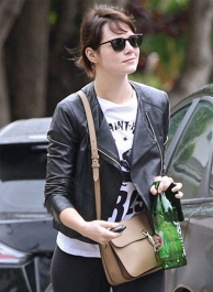 Emma Stone Leather Jacket Emma Stone Leather Jacket