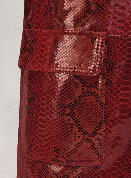 Bold Red Python Floyd Mayweather Leather Blazer