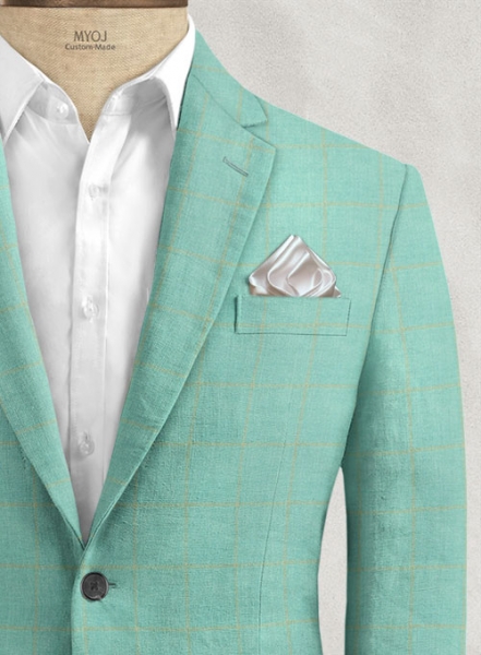 Italian Linen Adenas Checks Jacket