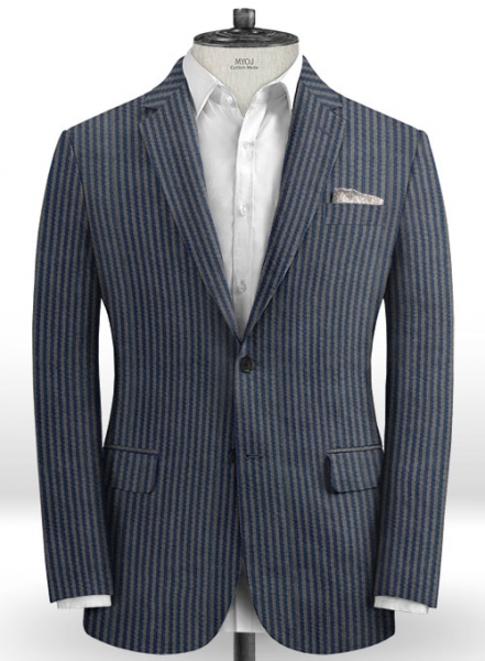 Caccioppoli Seersucker Canzo Suit