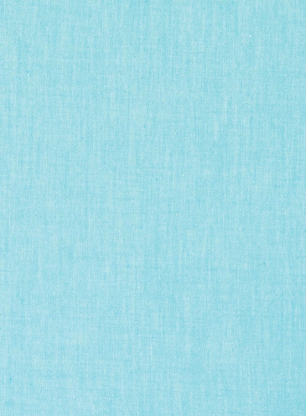 Aqua Blue Luxury Twill Shirt - Half Sleeves