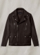 Dauntless Brown Biker Leather Jacket