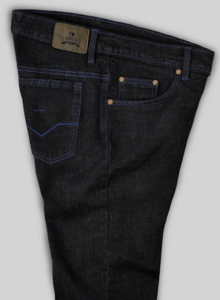Logan Black Hard Wash Stretch Jeans - Look #575