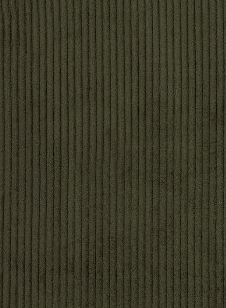Olive Thick Corduroy Trousers - 8 Wales