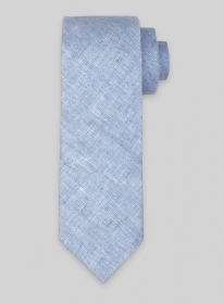 Italian Linen Tie - Sky Blue